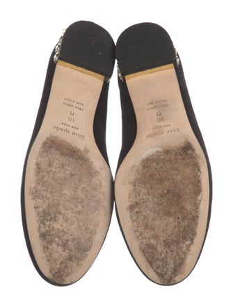Kate Spade New York Suede Bow Accents Ballet Flats