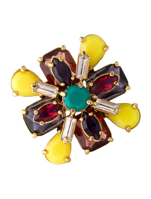 Kate Spade New York Crystal Kaleidoscope Floral Ring