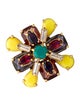 Kate Spade New York Crystal Kaleidoscope Floral Ring
