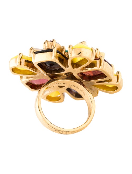 Kate Spade New York Crystal Kaleidoscope Floral Ring