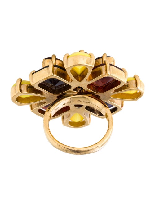 Kate Spade New York Crystal Kaleidoscope Floral Ring