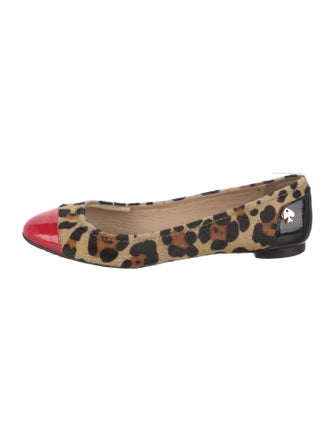 Kate Spade New York Ponyhair Animal Print Ballet Flats