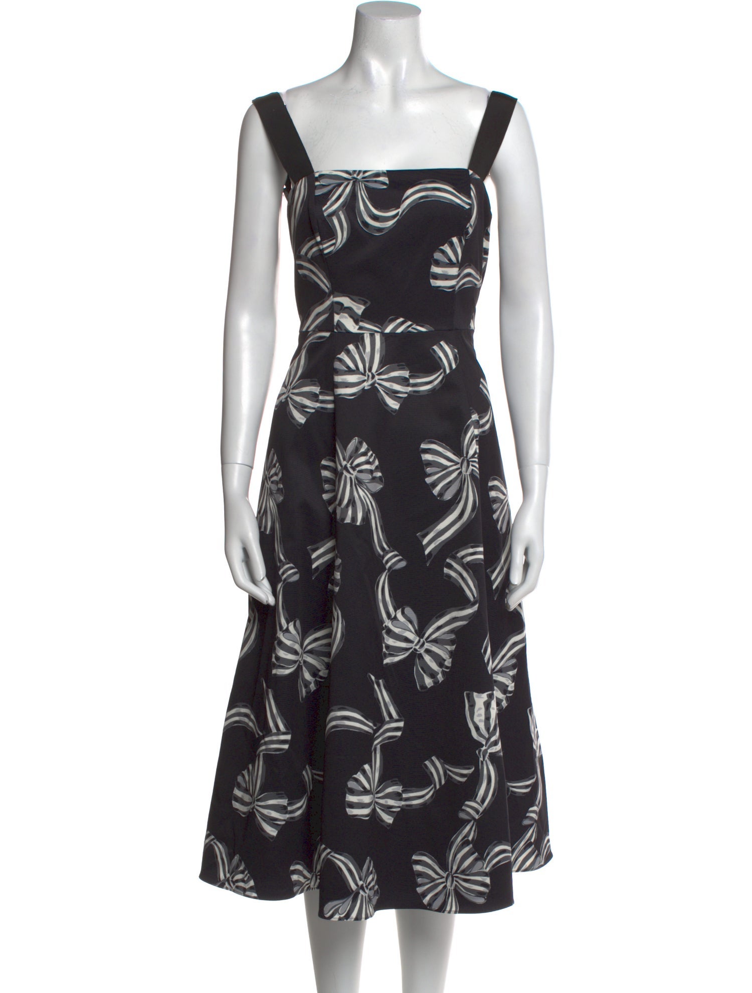 Kate Spade New York Floral Print Midi Length Dress