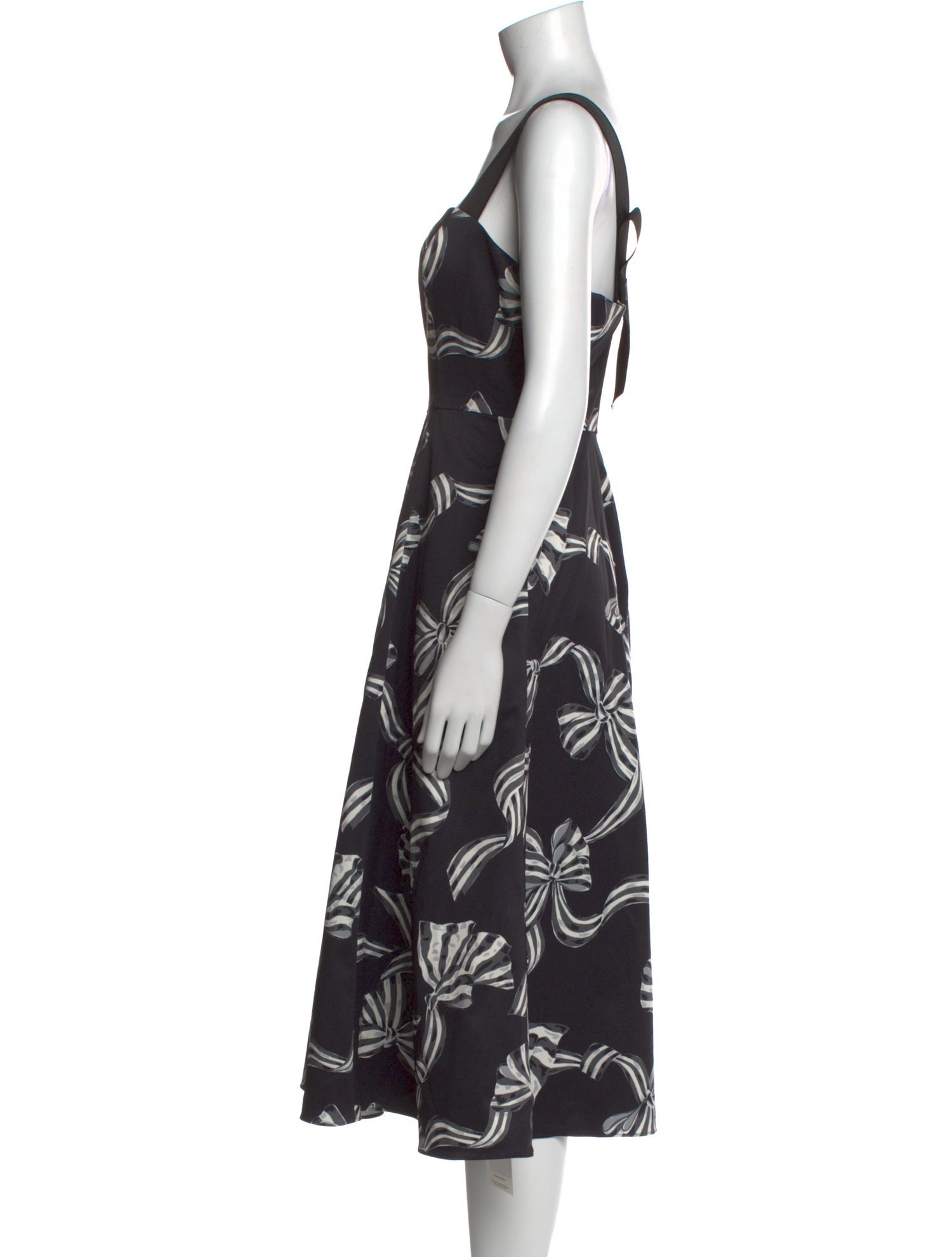 Kate Spade New York Floral Print Midi Length Dress