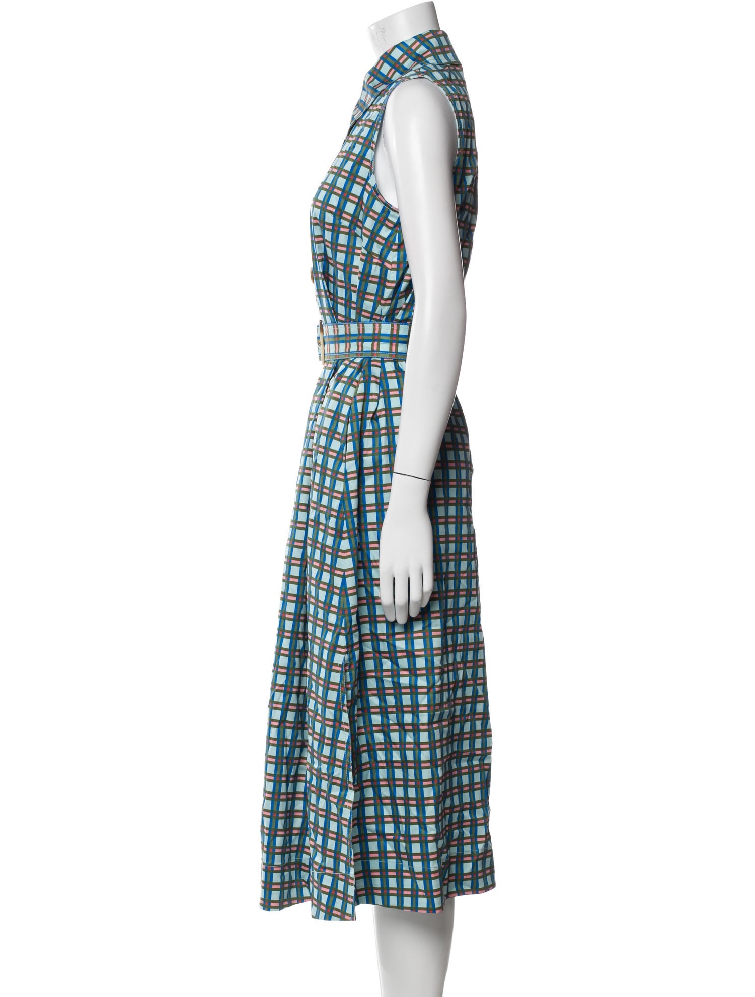 Kate Spade New York Plaid Print Long Dress w/ Tags