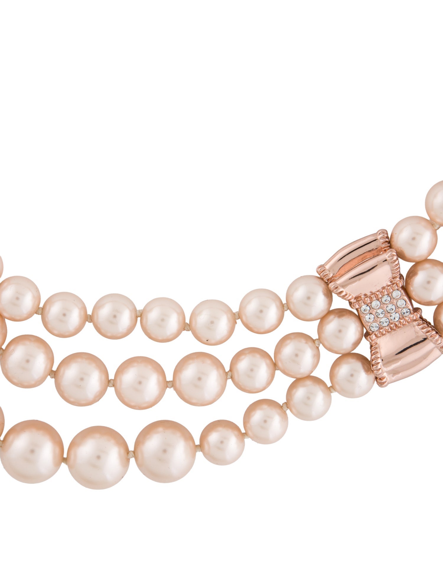 Kate Spade New York Crystal & Faux Pearl "Moon River" Multistrand Collar Necklace