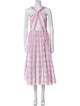 Kate Spade New York Plaid Print Long Dress