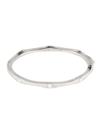 Kate Spade New York Crystal Hinged Bangle Bracelet