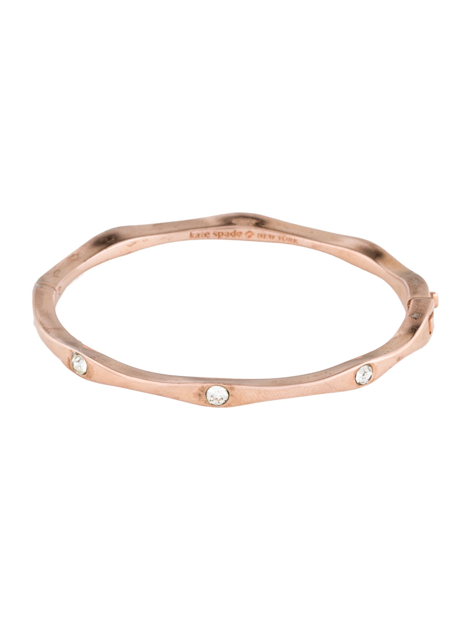 Kate Spade New York Crystal Hinged Bangle Bracelet