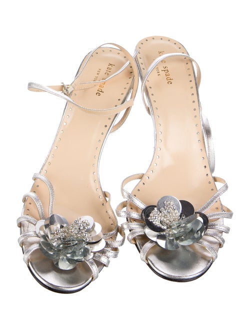 Kate Spade New York Leather Bow Accents Sandals