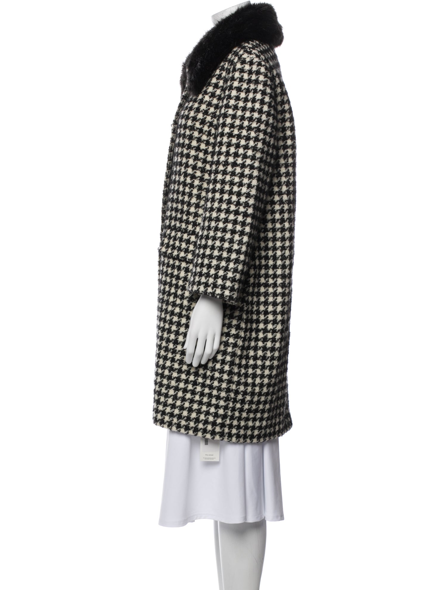 Kate Spade New York Houndstooth Print Coat