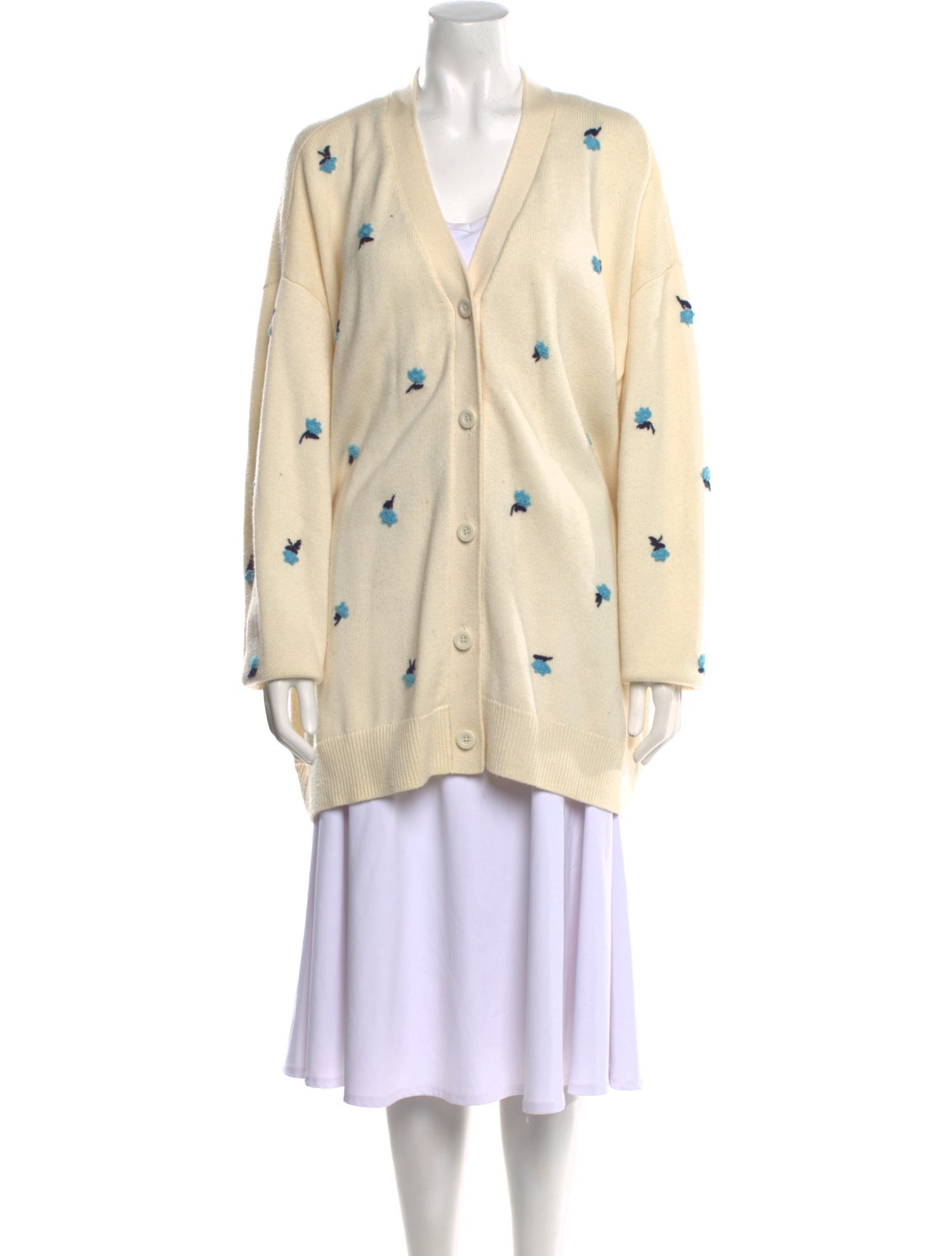 Kate Spade New York Printed V-Neck Sweater