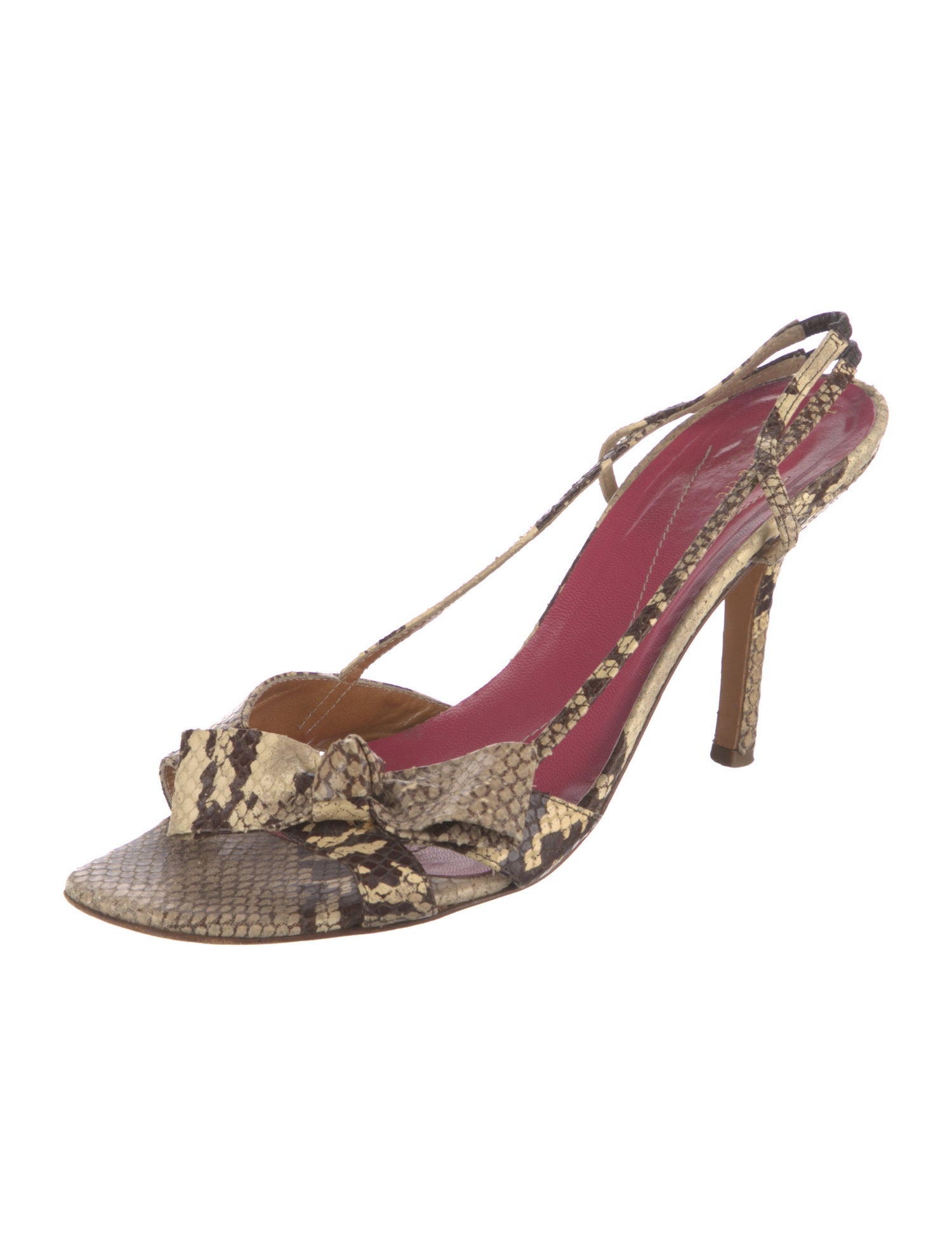 Kate Spade New York Snakeskin Animal Print Slingback Sandals