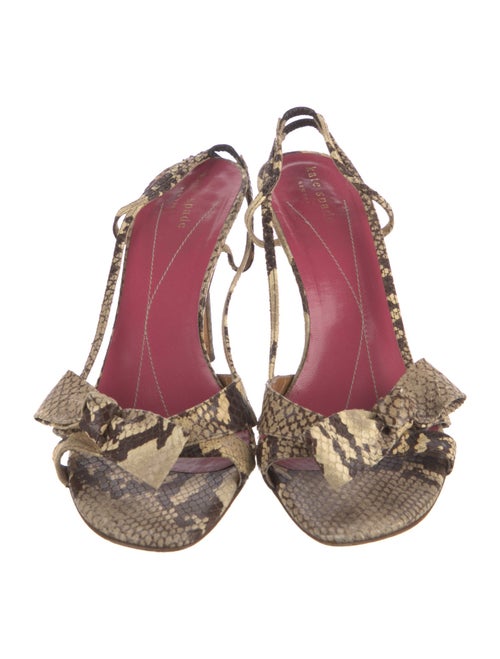Kate Spade New York Snakeskin Animal Print Slingback Sandals