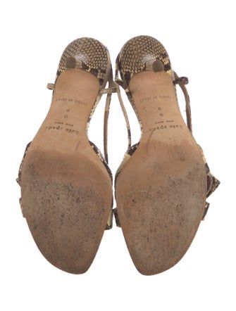 Kate Spade New York Snakeskin Animal Print Slingback Sandals