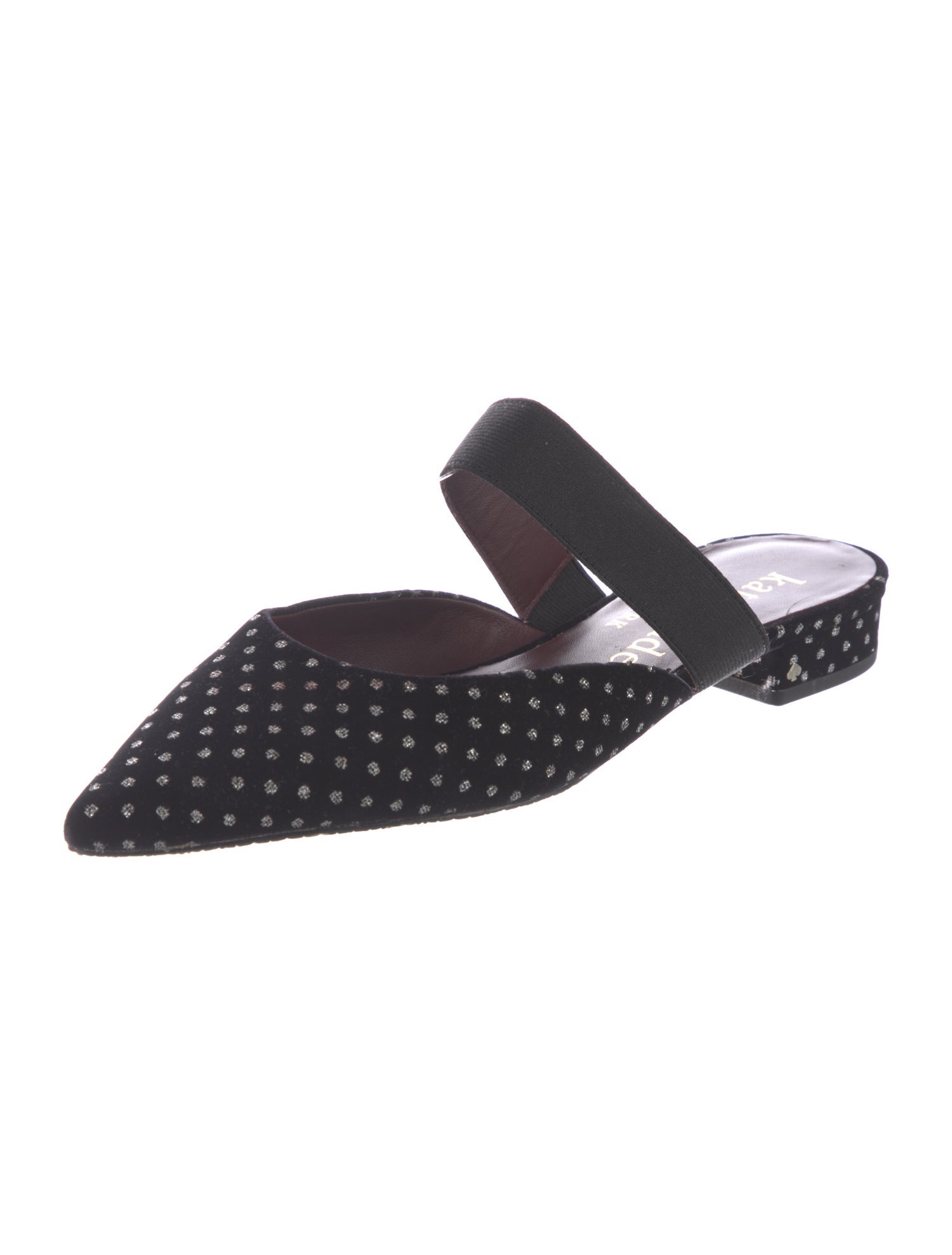 Kate Spade New York Velvet Glitter Accents Mules