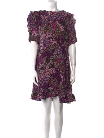 Kate Spade New York Floral Print Knee-Length Dress