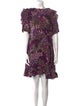 Kate Spade New York Floral Print Knee-Length Dress