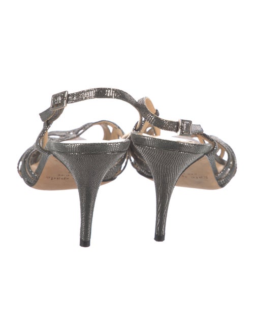 Kate Spade New York Leather Animal Print Slingback Sandals