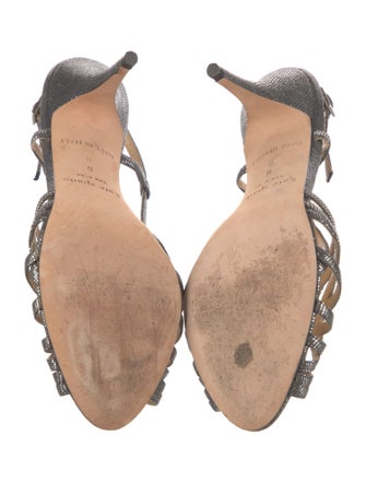 Kate Spade New York Leather Animal Print Slingback Sandals