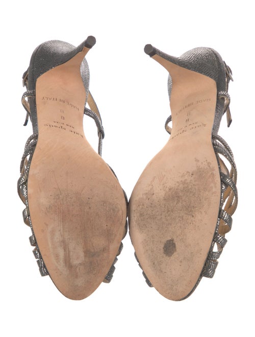 Kate Spade New York Leather Animal Print Slingback Sandals