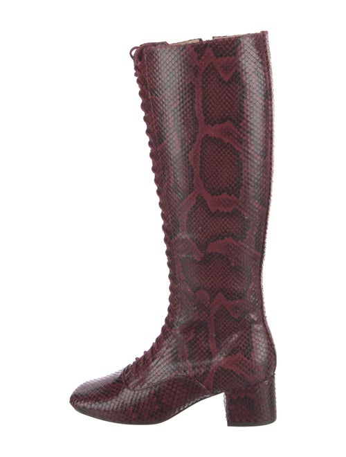 Kate Spade New York Snakeskin Animal Print Riding Boots