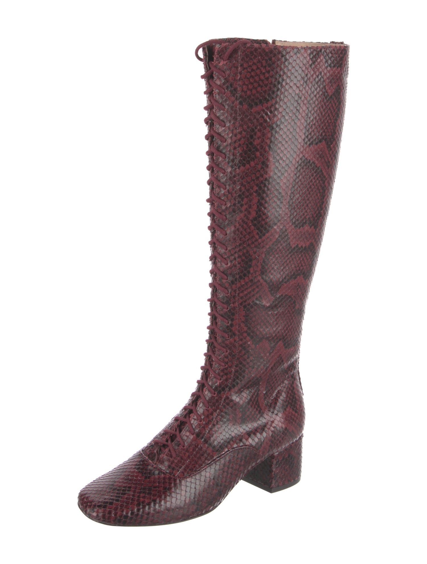 Kate Spade New York Snakeskin Animal Print Riding Boots