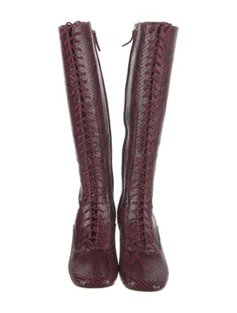 Kate Spade New York Snakeskin Animal Print Riding Boots