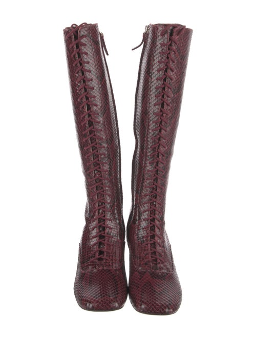 Kate Spade New York Snakeskin Animal Print Riding Boots