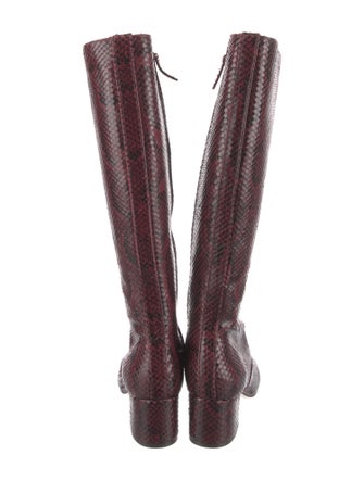 Kate Spade New York Snakeskin Animal Print Riding Boots