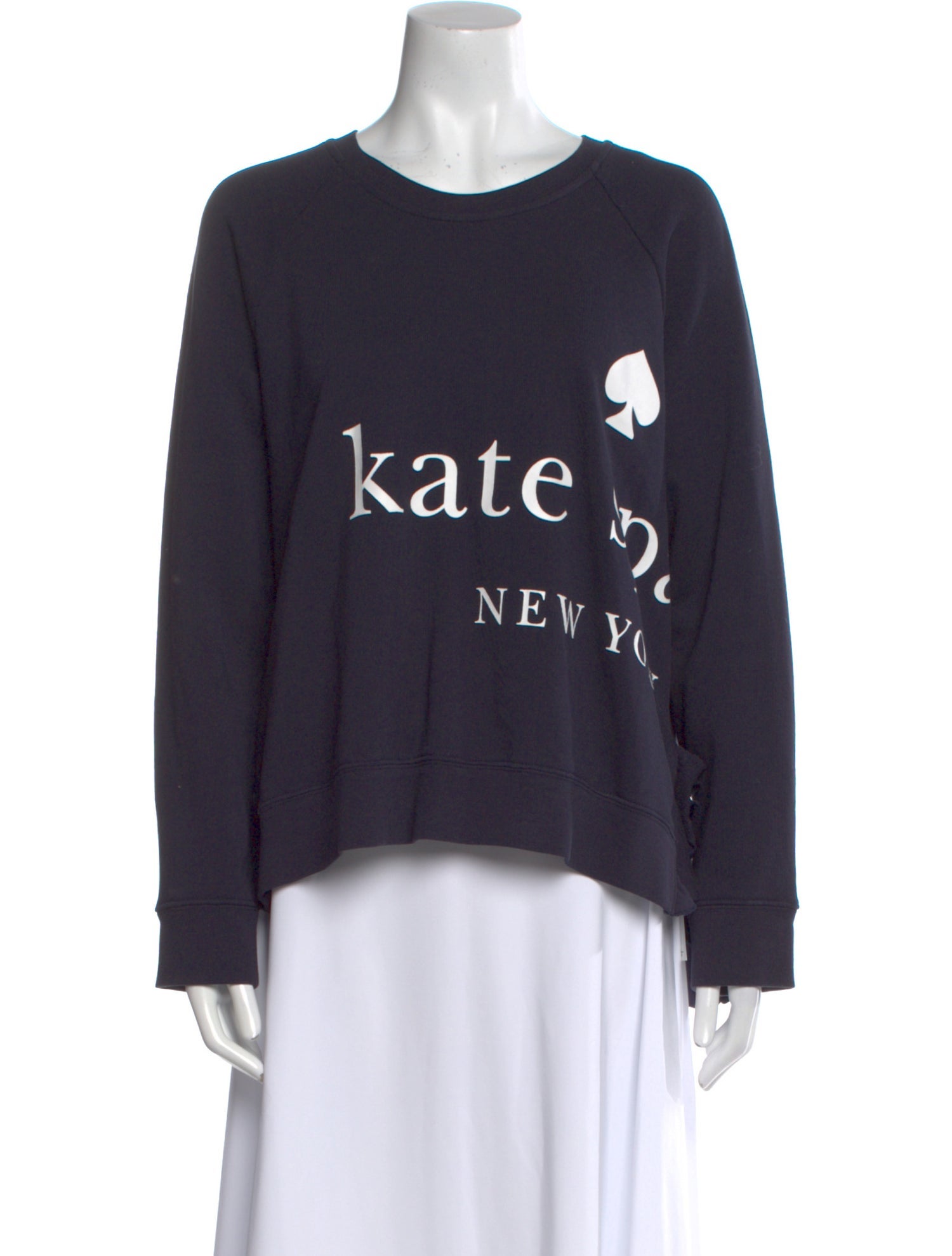 Kate Spade New York Graphic Print Scoop Neck Sweater