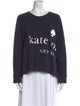 Kate Spade New York Graphic Print Scoop Neck Sweater
