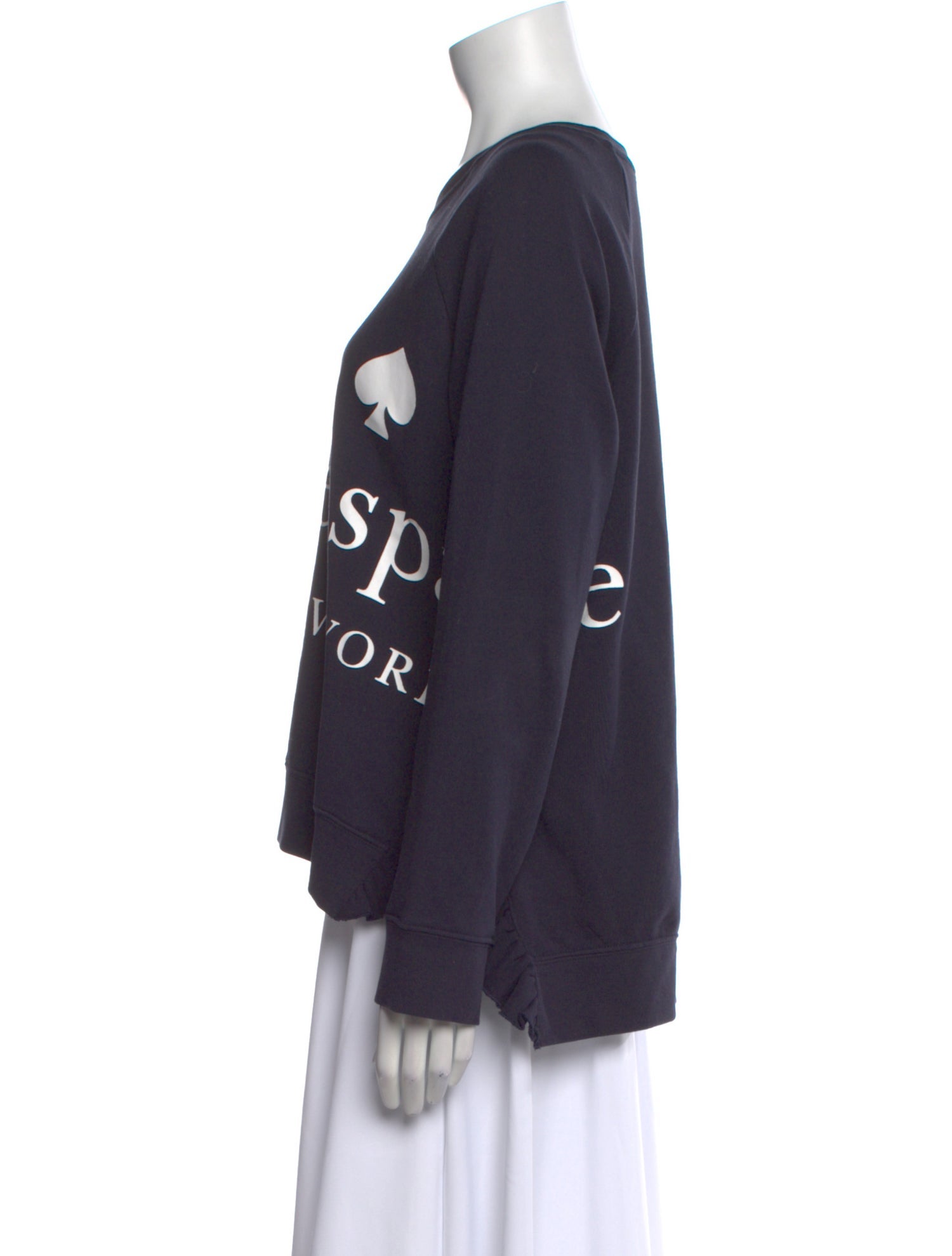 Kate Spade New York Graphic Print Scoop Neck Sweater