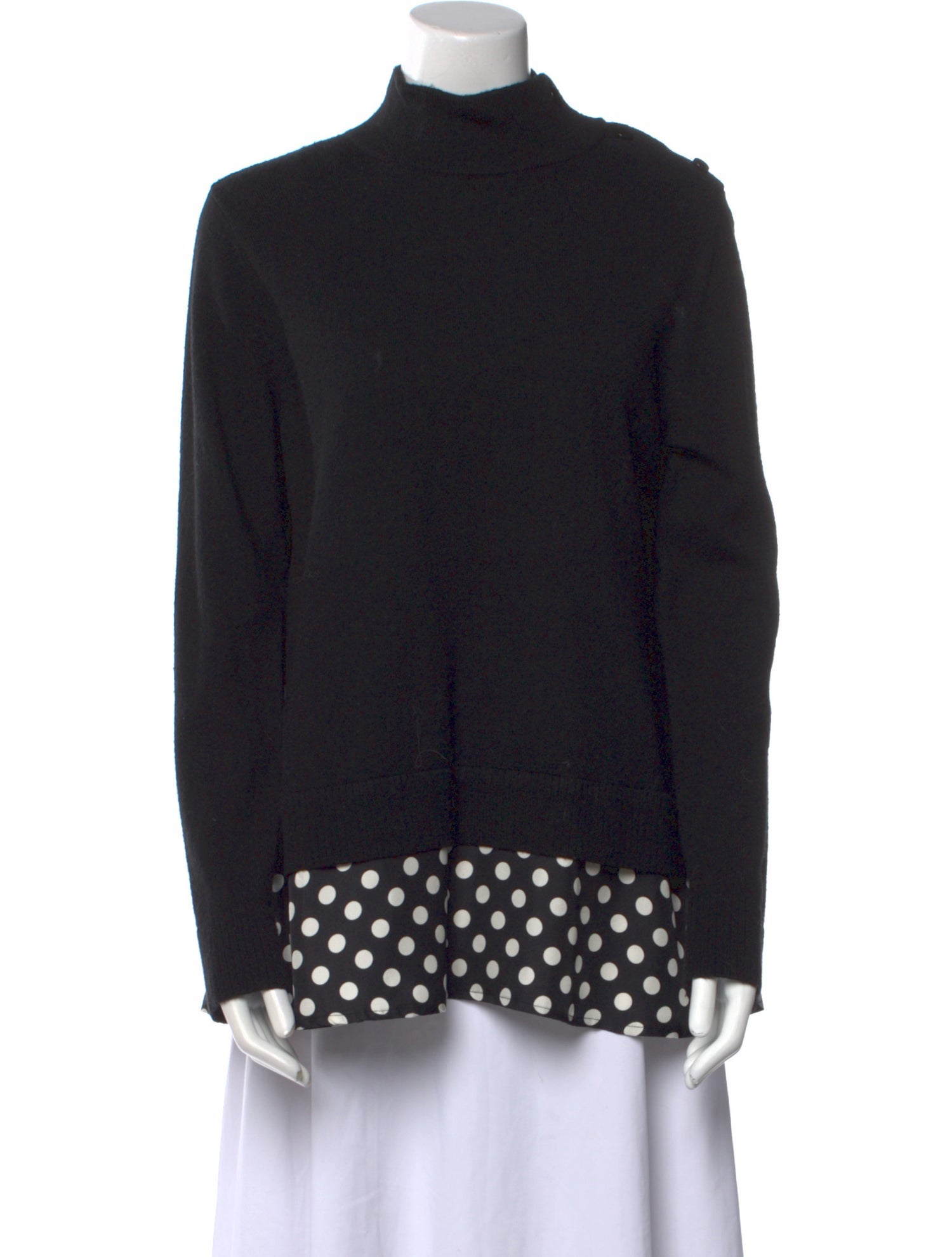 Kate Spade New York Polka Dot Print Turtleneck Sweater