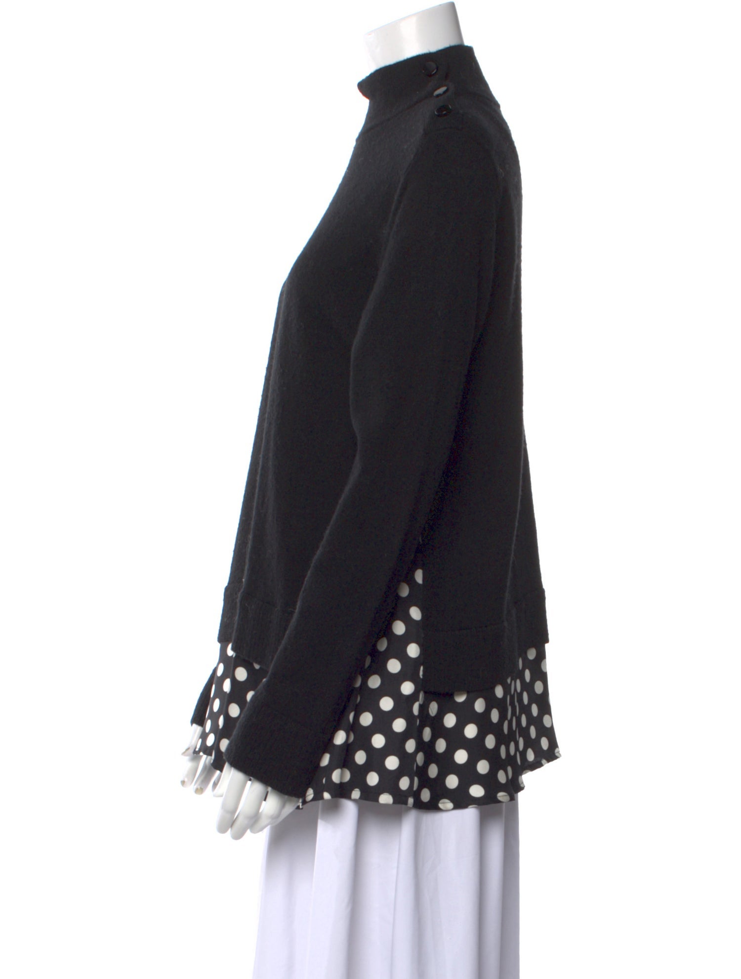Kate Spade New York Polka Dot Print Turtleneck Sweater