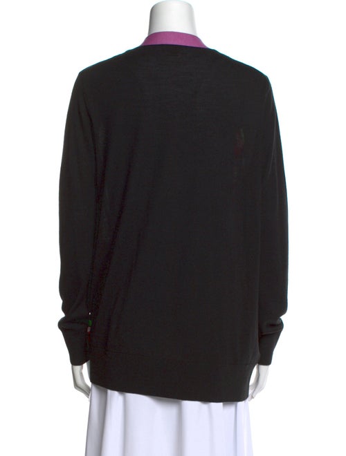 Kate Spade New York Floral Print V-Neck Sweater