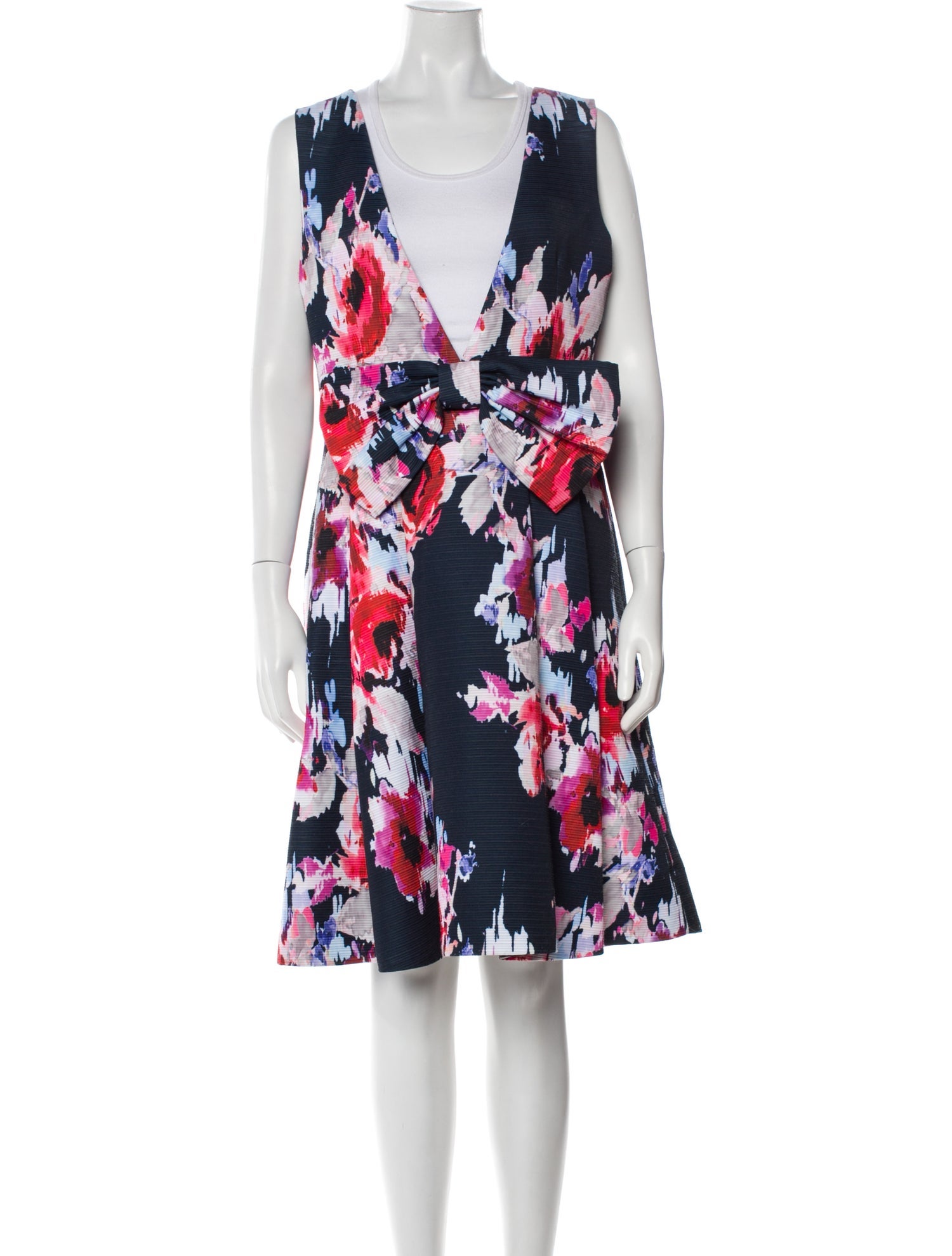 Kate Spade New York Floral Print Knee-Length Dress