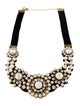 Kate Spade New York Faux Pearl, Crystal & Velvet Collar Necklace