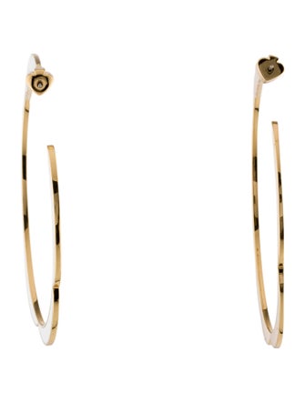 Kate Spade New York Enamel Sliced Scallops Hoop Earrings