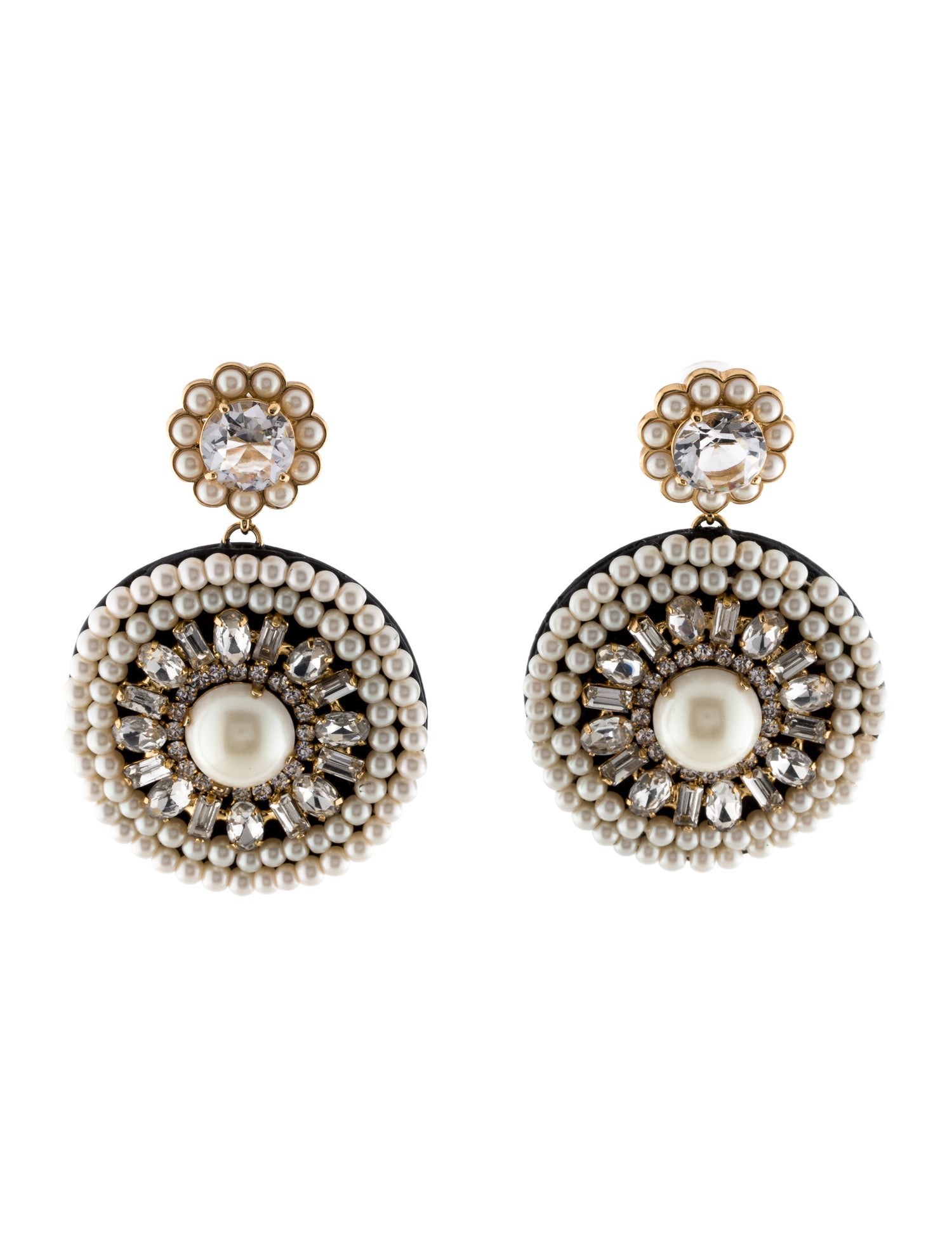 Kate Spade New York Faux Pearl & Crystal Chandelier Earrings