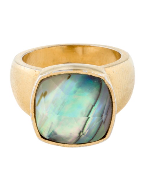 Kate Spade New York Mother Of Pearl & Glass Cocktail Ring