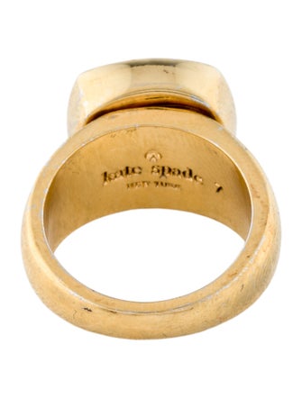 Kate Spade New York Mother Of Pearl & Glass Cocktail Ring
