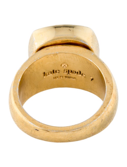 Kate Spade New York Mother Of Pearl & Glass Cocktail Ring