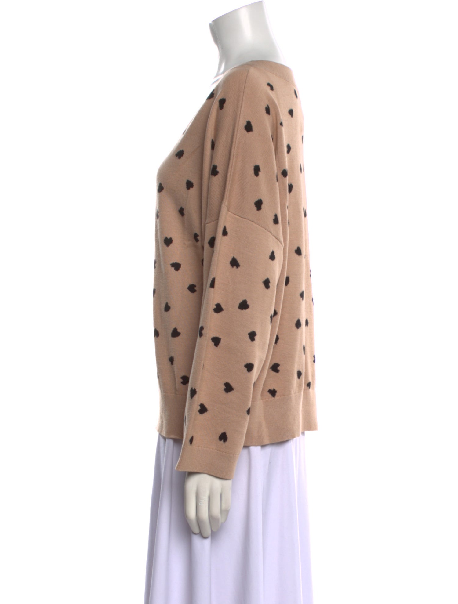 Kate Spade New York Printed V-Neck Sweater