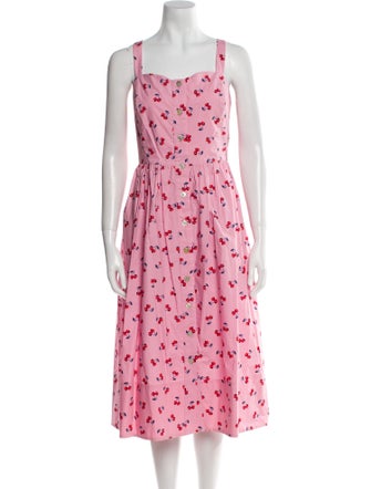 Kate Spade New York Printed Midi Length Dress