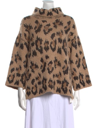 Kate Spade New York Alpaca Animal Print Sweater