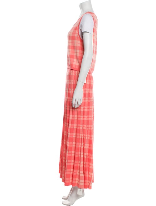 Kate Spade New York Plaid Print Pleated Accents Skirt Set