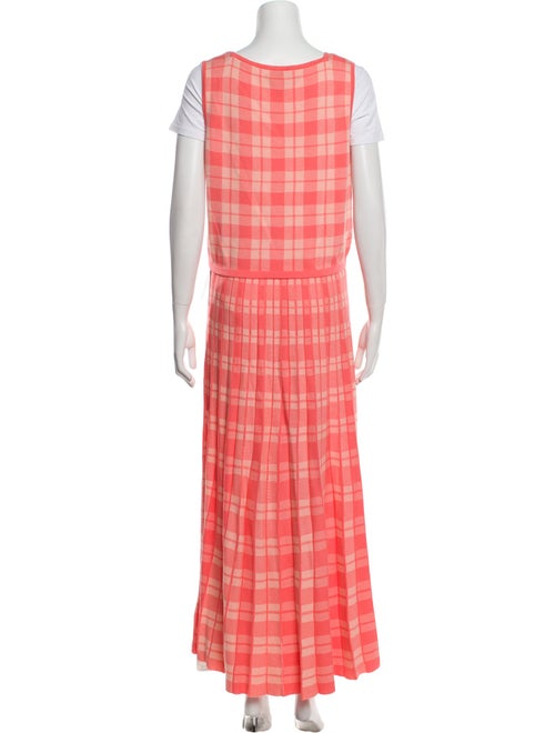 Kate Spade New York Plaid Print Pleated Accents Skirt Set
