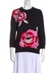 Kate Spade New York Floral Print Crew Neck Sweater