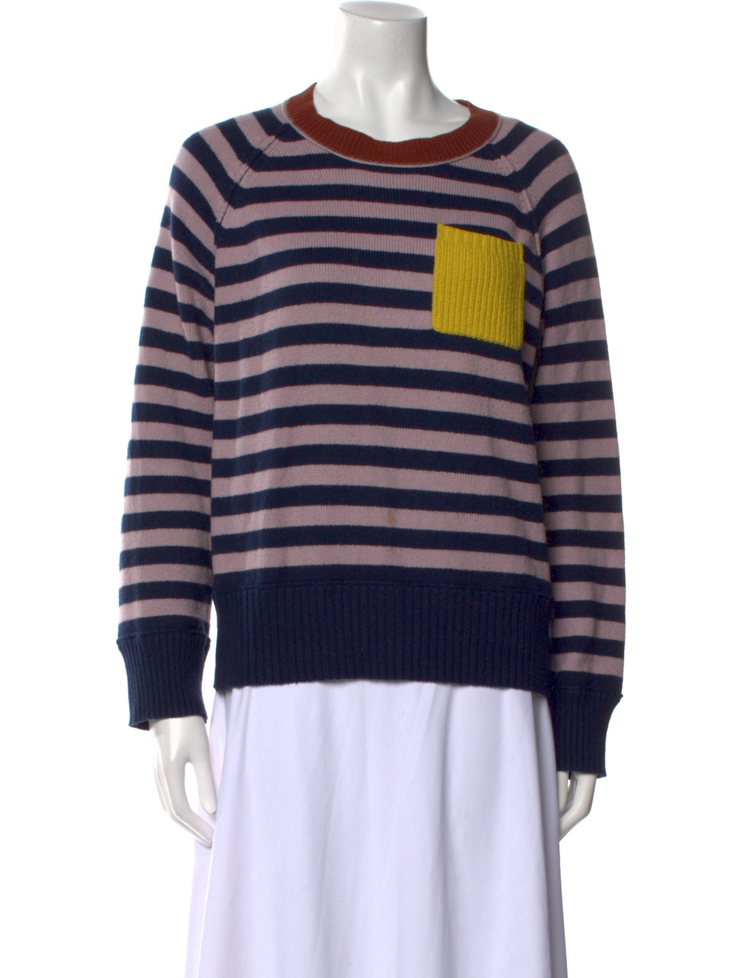 Kate Spade New York Striped Crew Neck Sweater